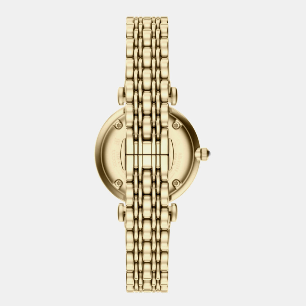 Women Quartz Silver Dial Analog Stainless Steel Watch AR11766