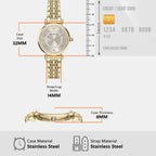 Women Quartz Silver Dial Analog Stainless Steel Watch AR11766