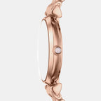 Women Quartz Pink Dial Analog Stainless Steel Watch AR11767