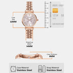 Women Quartz Pink Dial Analog Stainless Steel Watch AR11767