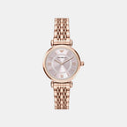 Women Quartz Pink Dial Analog Stainless Steel Watch AR11767