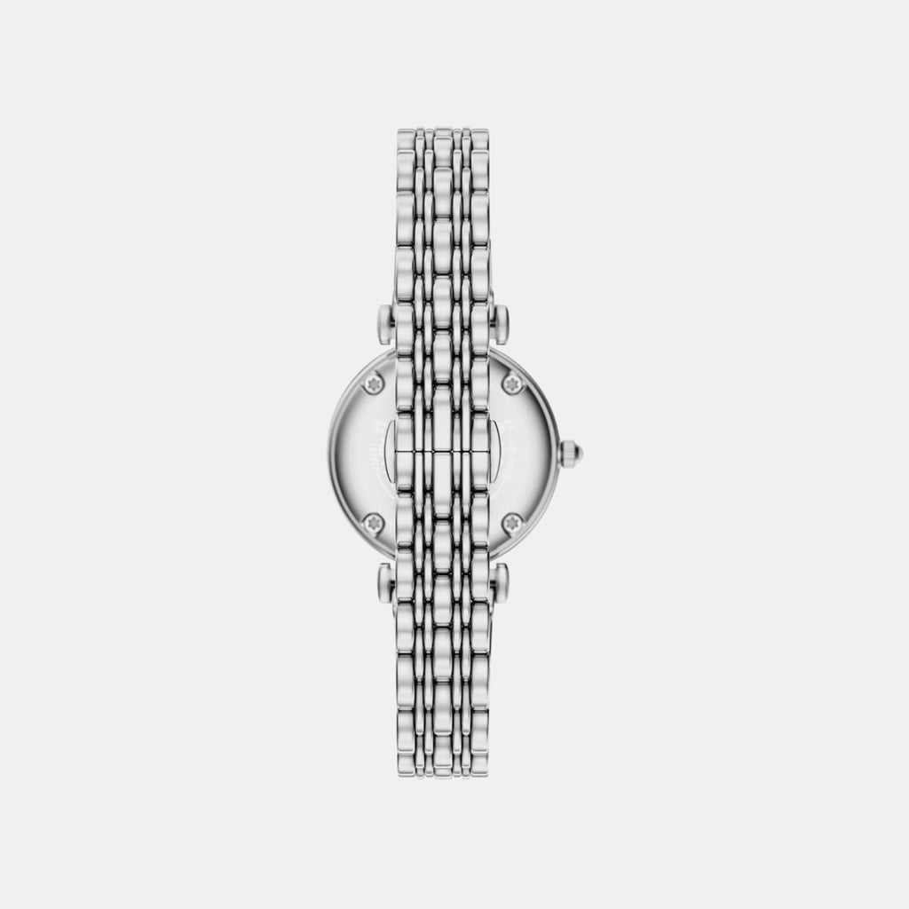 Women Quartz Mother Of Pearl Dial Analog Stainless Steel Watch AR11768