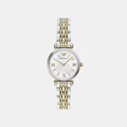 Women Quartz Mother Of Pearl Dial Analog Stainless Steel Watch AR11769