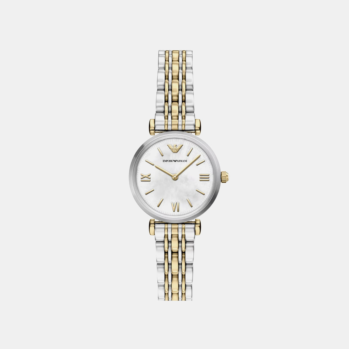Women Quartz Mother Of Pearl Dial Analog Stainless Steel Watch AR11769