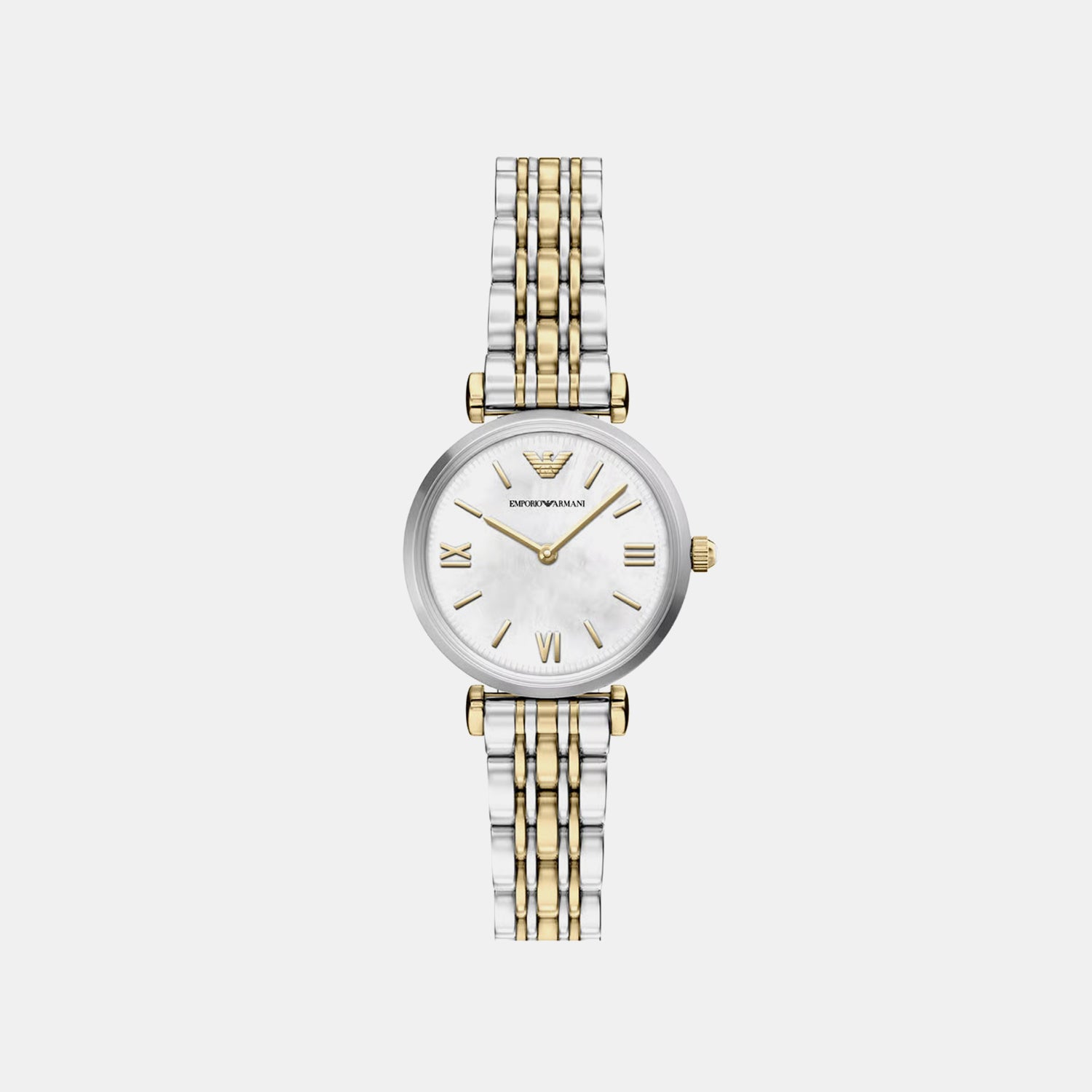 Women Quartz Mother Of Pearl Dial Analog Stainless Steel Watch AR11769