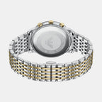 Men Quartz Cream Dial Chronograph Stainless Steel Watch AR11773