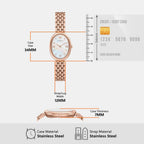 Women Quartz Mother Of Pearl Dial Analog Stainless Steel Watch AR11775