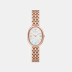 Women Quartz Mother Of Pearl Dial Analog Stainless Steel Watch AR11775