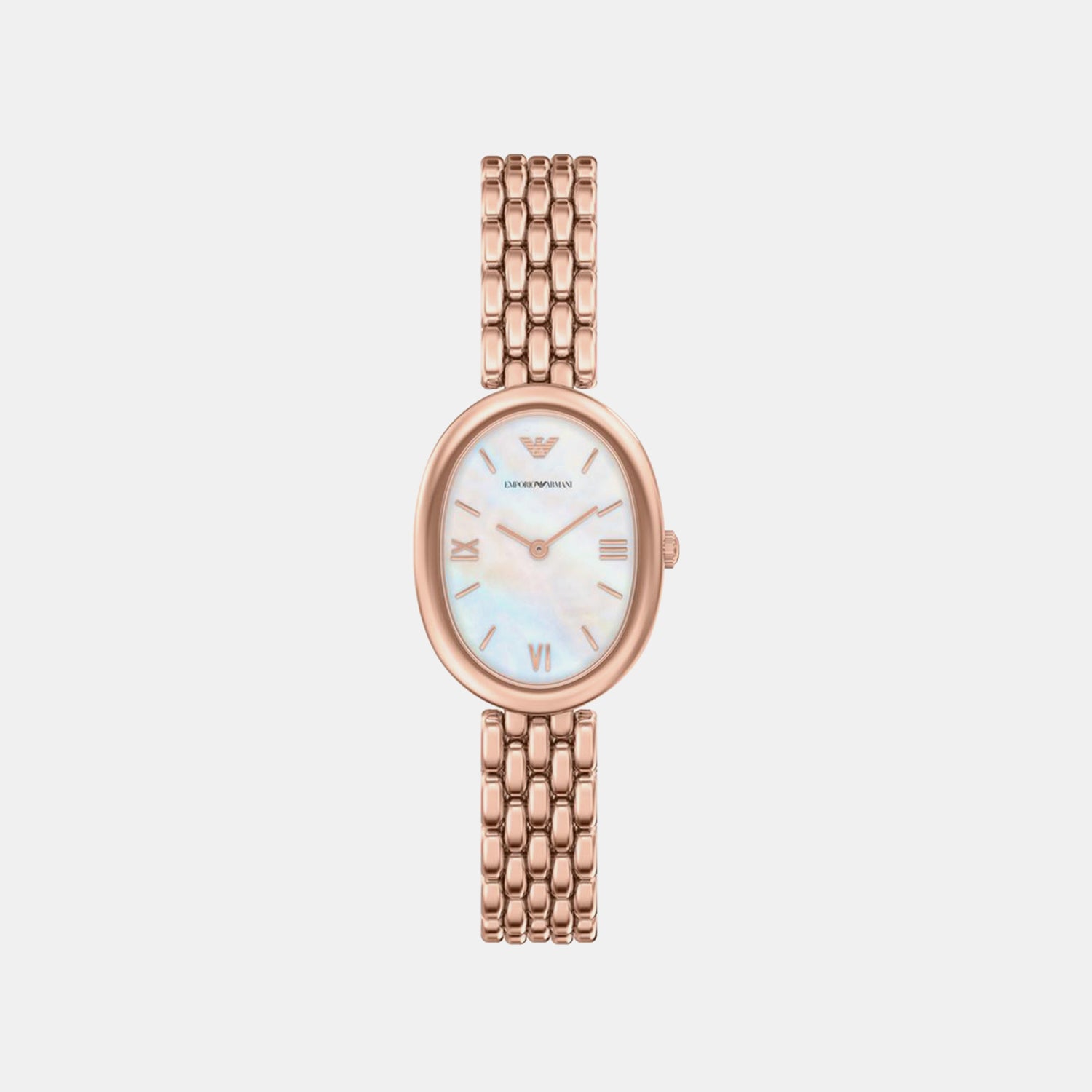 Women Quartz Mother Of Pearl Dial Analog Stainless Steel Watch AR11775