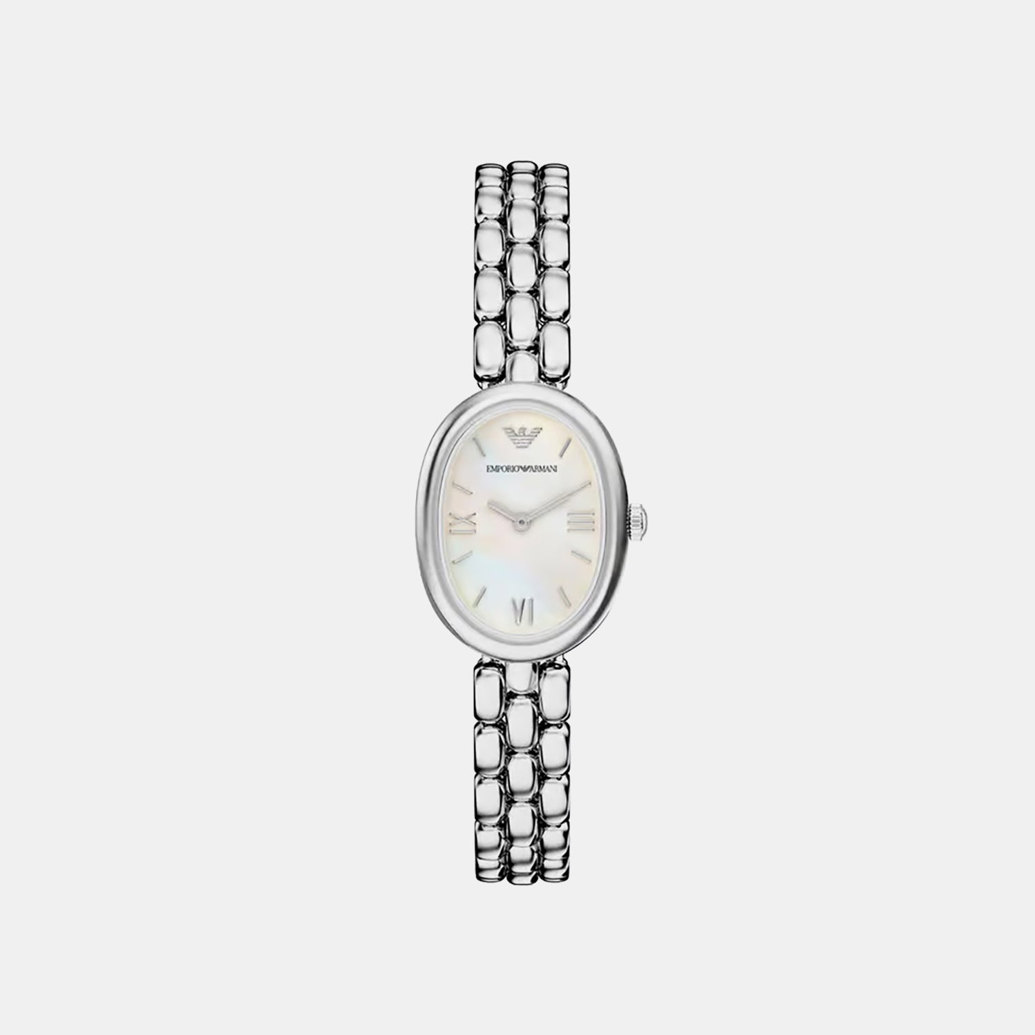 Women Quartz Mother Of Pearl Dial Analog Stainless Steel Watch AR11776