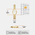 Women Quartz Mother Of Pearl Dial Analog Stainless Steel Watch AR11777