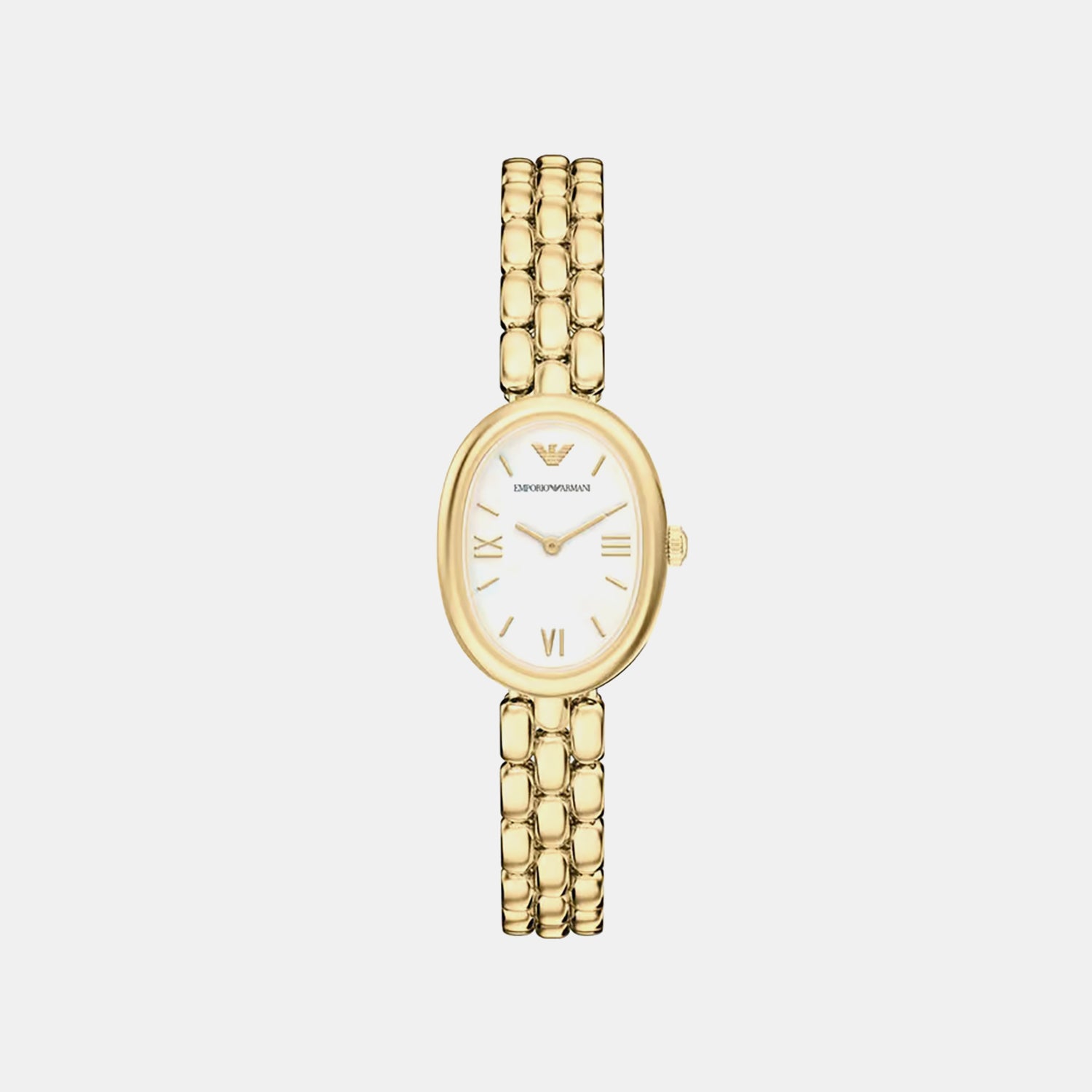Women Quartz Mother Of Pearl Dial Analog Stainless Steel Watch AR11777