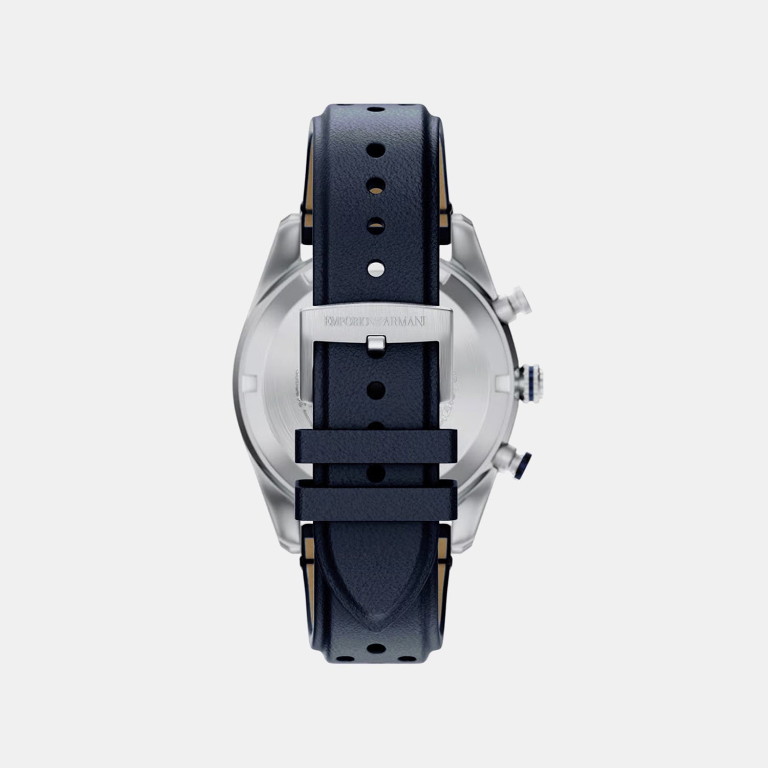 Men Quartz Blue Dial Chronograph Leather Watch AR11781