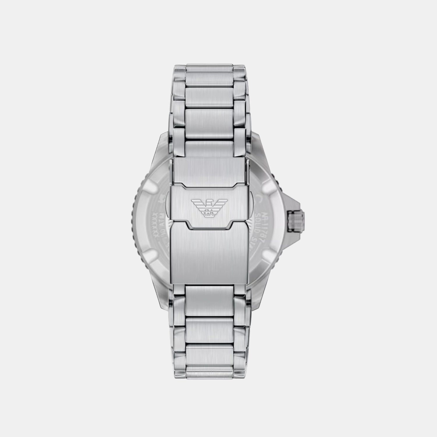 Men Solar Black Dial Analog Stainless Steel Watch AR11787