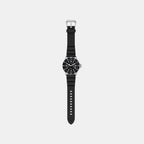 Men Solar Black Dial Analog Silicone Watch AR11788