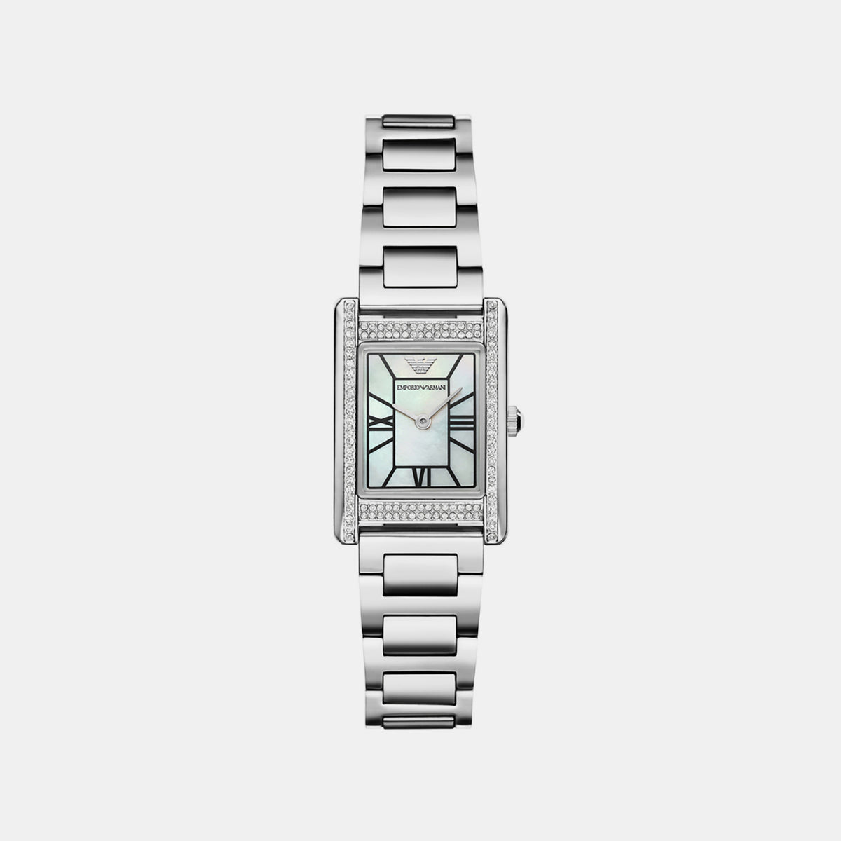 Women Quartz Mother Of Pearl Dial Analog Stainless Steel Watch AR11796