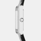 Women Quartz White Mother Of Pearl Dial Analog Leather Watch AR11803