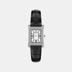 Women Quartz White Mother Of Pearl Dial Analog Leather Watch AR11803