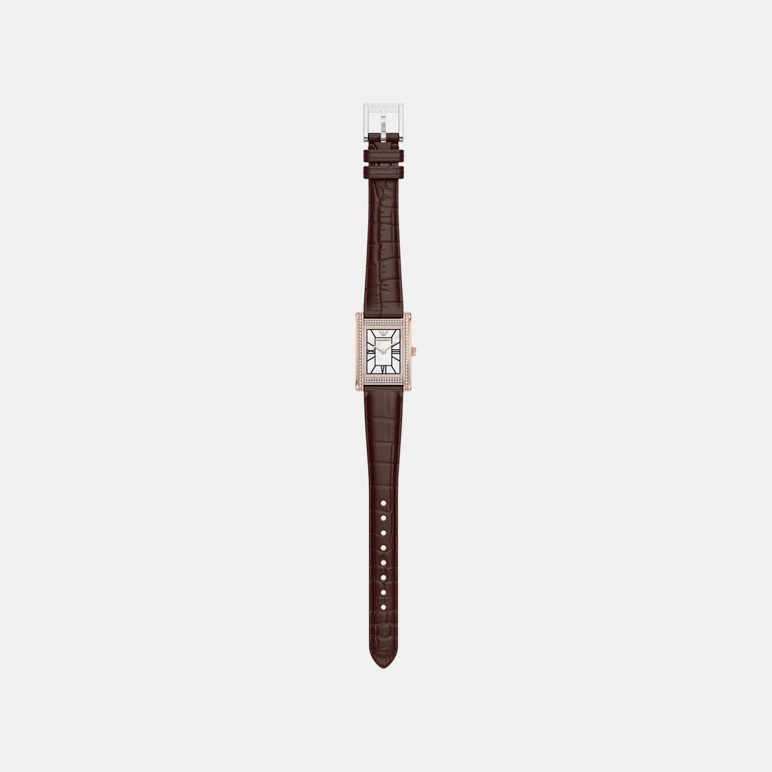 Women Quartz White Mother Of Pearl Dial Analog Leather Watch AR11804
