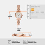 Women Quartz Mother Of Pearl Dial Analog Stainless Steel Watch AR11805