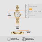Women Quartz Mother Of Pearl Dial Analog Stainless Steel Watch AR11806