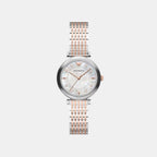 Women Quartz Mother Of Pearl Dial Analog Stainless Steel Watch AR11808