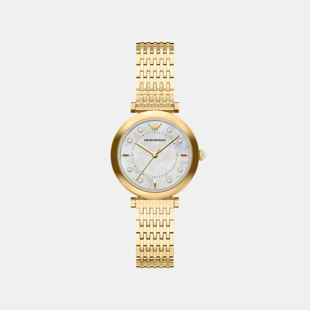 Archelia Women Quartz Mother Of Pearl Dial Analog Stainless Steel Watch AR11809
