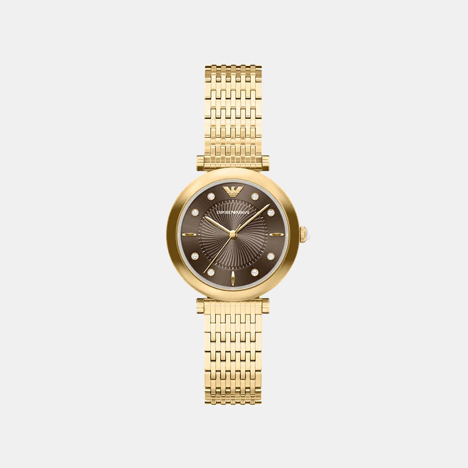 Women Quartz Brown Dial Analog Stainless Steel Watch AR11810