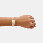 Women Quartz Gold Dial Analog Stainless Steel Watch AR11812