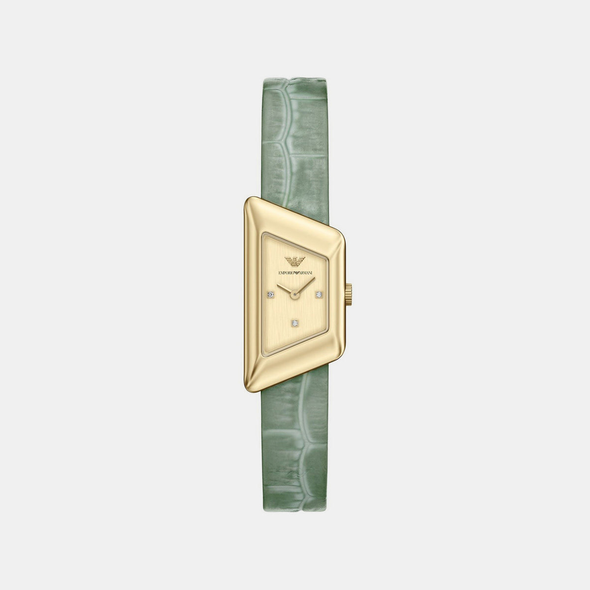 Women Quartz Gold Dial Analog Leather Watch AR11817
