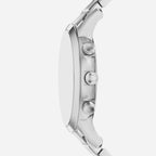 Men Quartz Black Dial Chronograph Stainless Steel Watch AR11819