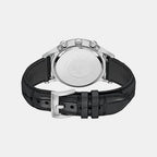Men Quartz Black Dial Chronograph Leather Watch AR11820