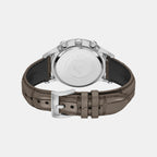 Men Quartz Grey Dial Chronograph Leather Watch AR11821