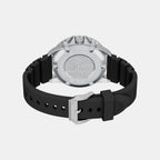 Men Solar Black Dial Chronograph Silicone Watch AR11830