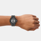 Men Solar Grey Dial Analog Stainless Steel Watch AR11831