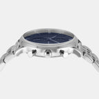 Men Quartz Blue Dial Chronograph Stainless Steel Watch AR1648