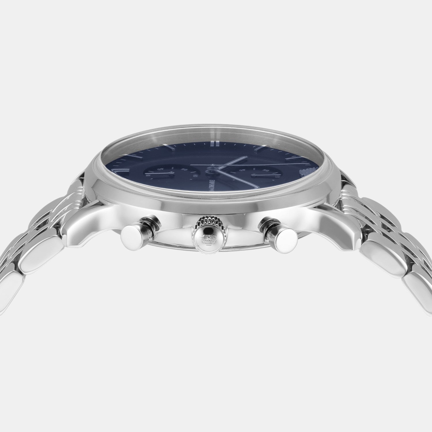 Men Quartz Blue Dial Chronograph Stainless Steel Watch AR1648