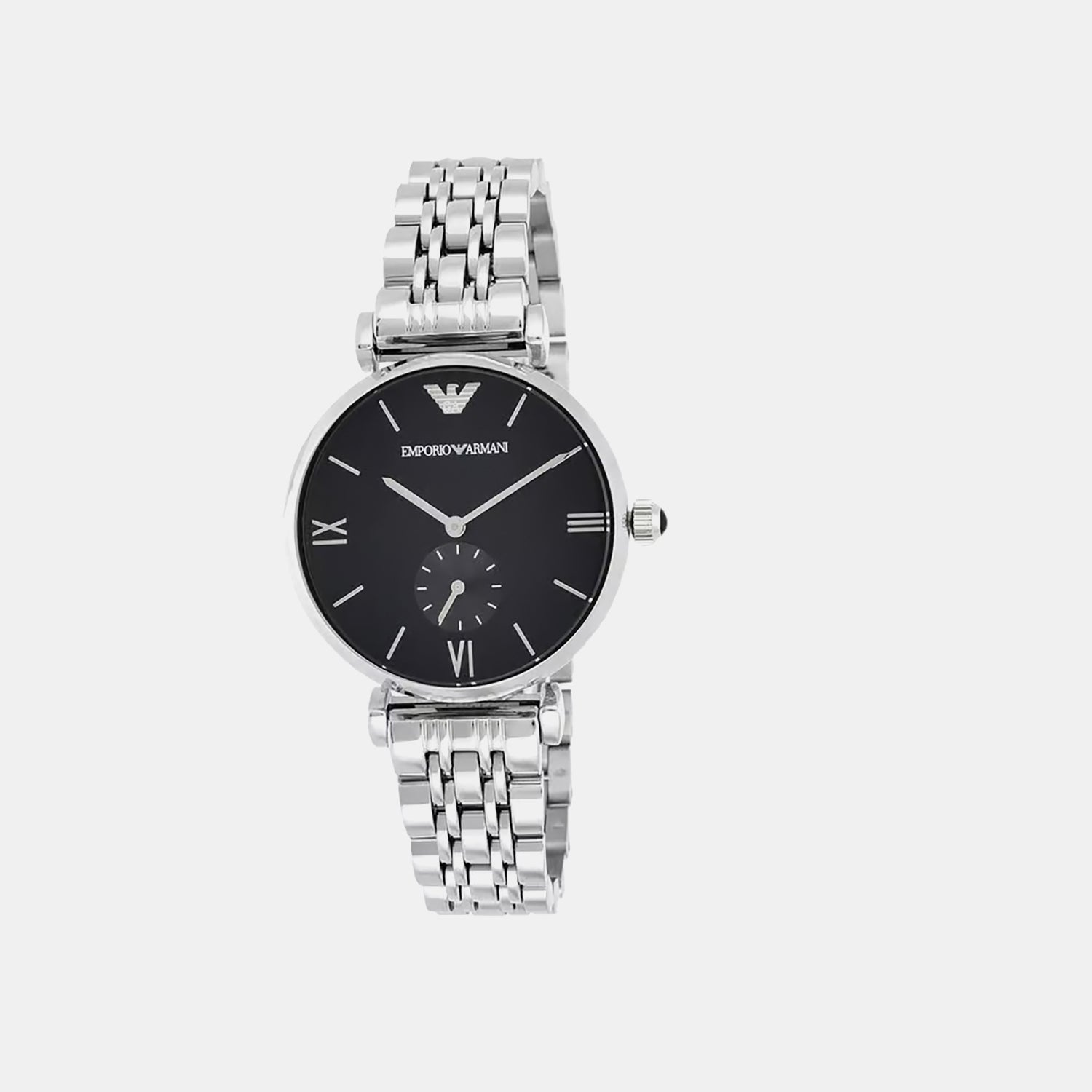 Gianni Men Quartz Black Dial Analog Stainless Steel Watch AR1676