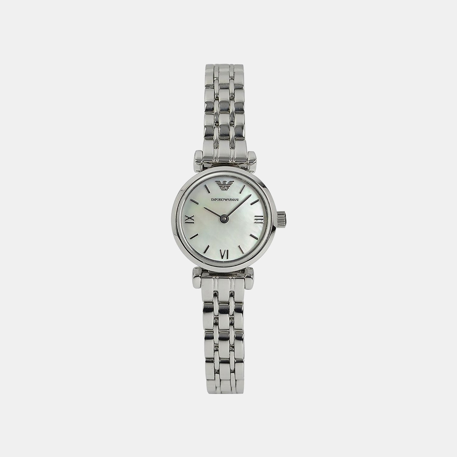 Women Quartz White Dial Analog Stainless Steel Watch AR1763