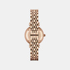 Gianni T-Bar Women Quartz Mother Of Pearl Dial Analog Stainless Steel Watch AR1909