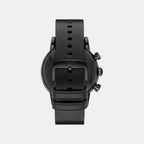 Men Quartz Black Dial Chronograph Leather Watch AR1918