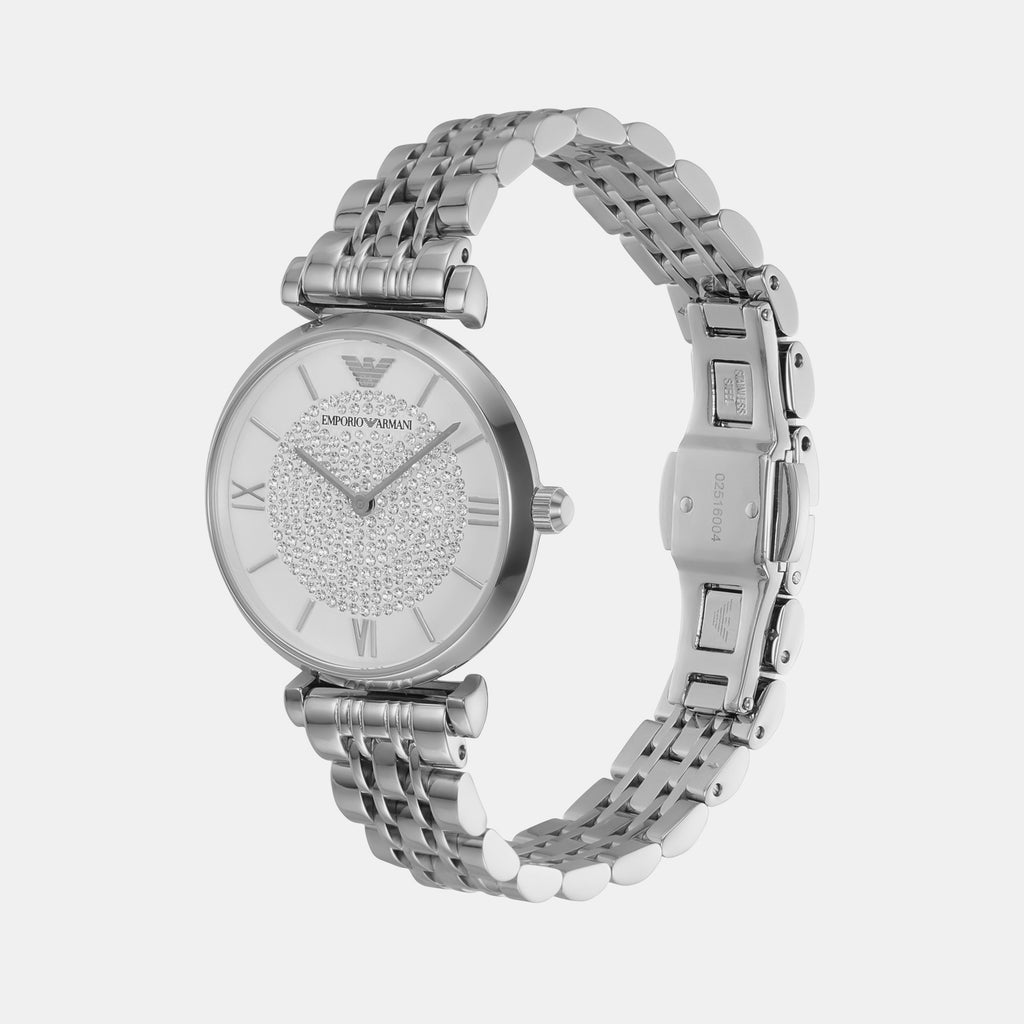 Emporio Armani Women Round Silver watch