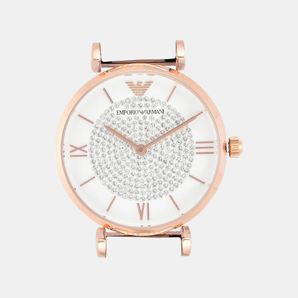 Gianni T-Bar Women Quartz White Dial Analog Stainless Steel Watch AR1926