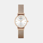 Women Quartz Silver Dial Analog Stainless Steel Watch AR1956