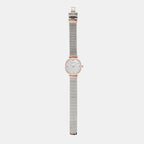 Gianni T-Bar Women Quartz White Mother Of Pearl Dial Analog Stainless Steel Watch AR2067