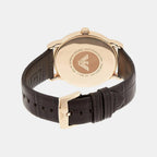 Luigi Men Quartz White Dial Analog Leather Watch AR2502