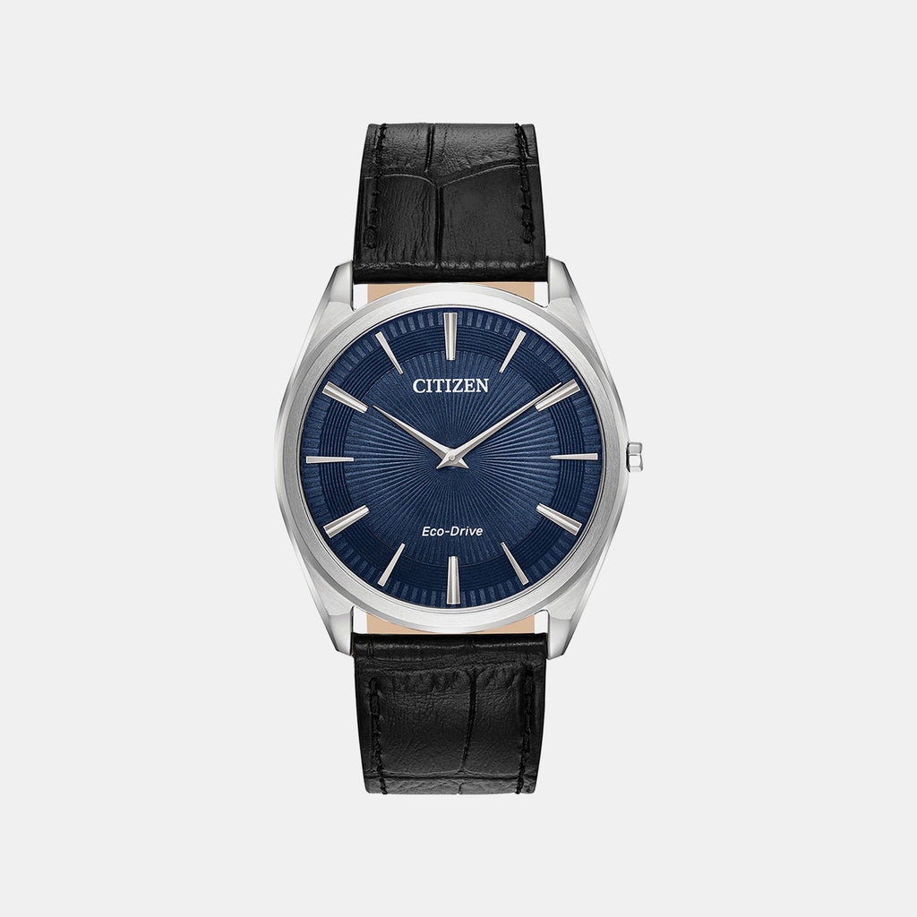 Eco-Drive Men Quartz Blue Dial Analog Stainless Steel AR3070-04L
