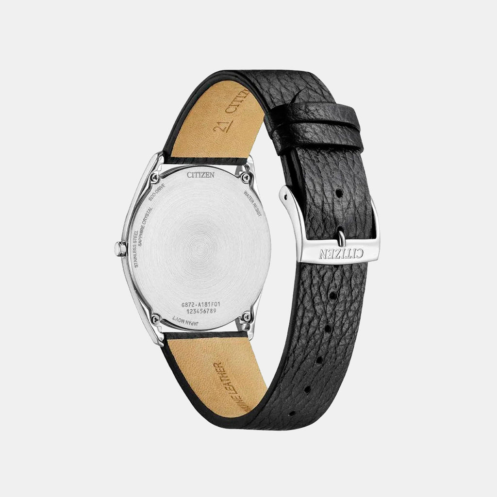 Suratto Men Quartz Silver Dial Analog Leather Watch AR3120-16A