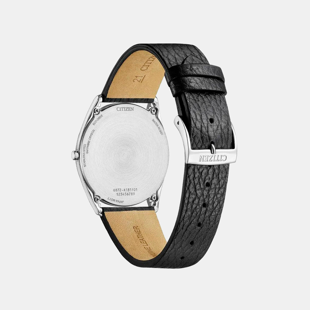 Suratto Men Quartz Silver Dial Analog Leather Watch AR3120-16A
