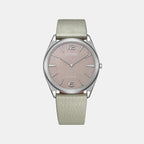 Suratto Men Quartz Pink Dial Analog Leather Watch AR3120-41X